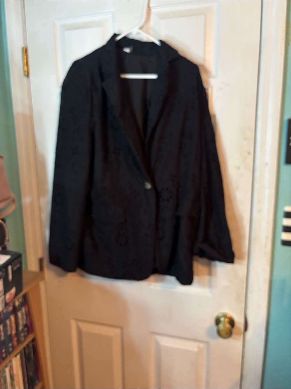 glam Black Women's Single-Button Blazer